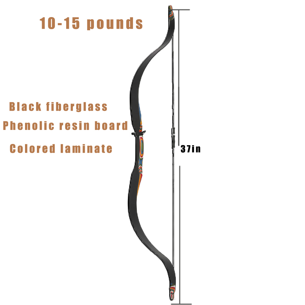 Kids Recurve Bow Archery Set 6-12 Years Beginner Training with 8 Arrows Double Arrow Rest Quiver Arm Guard