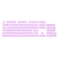 thumbnail image 1 of Unique Bargains Mechanical Keyboard Keycaps, 1 Set Keyboard Replacement Universal ABS Translucent 68 84 87 104 108 Keys, Purple, 1 of 5