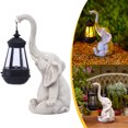thumbnail image 1 of Elephant Garden Escultura Elefante Figura Ligera Estatua Solar Ligero Impermeable Creativo para El Patio Del Césped, 1 of 9