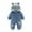 Blue, variant on Odeerbi Baby Girls Boys Clothes Baby Rompers Autumn Winter Infant Toddler 2025 Long Sleeve Animal Ear Hooded Romper Zipper Jumpsuit