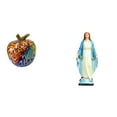 thumbnail image 1 of Figura de María, escultura de resina, mini estatua pintada de forma realista, colección religiosa creativa, ideal para sala de estar, oficin, 1 of 8