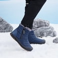 thumbnail image 4 of Winter Snow Ankle Boots Fur Lining Waterproof Outdoor Slip On Booties Sneakers for Women and Men, 4 of 13