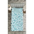 thumbnail image 3 of Ambesonne Teal Quilted Bedspread Set 2 Pcs, Abstract Mosaic Blue Tones, Twin Size, Slate Blue Turquoise, 3 of 3