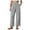 Light Gray, variant on vigerkar Women's Casual Pants Drawstring Elastic Waist Pants Flowy Wide Leg Beach Trousers with Pockets Navy, XXL