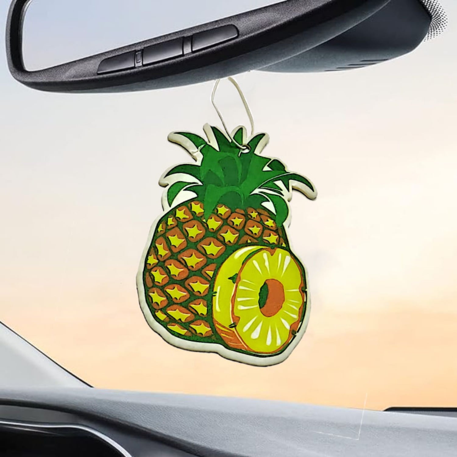 YXYDFDC 5-40Pcs Fruits Car Air Freshener Car Interior Accessories Hanging Paper Home Bathroom Freshener Car Hanging Decoration Vanilla Perfume Natural Scented Tea Paper