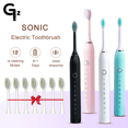 thumbnail image 2 of Cepillo de dientes eléctrico sónico GeZhou N105 para adultos, recargable por USB, con 8 cabezales de repuesto, 2 of 5