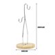 thumbnail image 4 of Banana Stand Banana Hooks Stackable Organizer with Wooden Base & Stainless Steel Hook for Pantry Di, 4 of 5