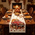 thumbnail image 6 of Maple Leaf Table Runner Fall Thanksgiving Dining Table Decor Water Resistant Washable Autumn Holiday Table Flag, 6 of 6