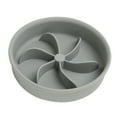 thumbnail image 1 of Cuenco de alimentación lenta de silicona espesa que previene la asfixia, con forma de pétalo y esquinas redondeadas., 1 of 14