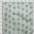 thumbnail image 4 of oneOone Viscose Chiffon Green Fabric Block Quilting Supplies Print Sewing Fabric By The Yard 42 Inch Wide, 4 of 6