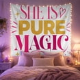 thumbnail image 2 of Vertical Graphic with Line Typographic Arrangement, Inspirational Illustration for Quote Lovers, Wall Decor, Valentine'S Day Gift, Tapestry Wall Hanging for Dorm and Living Room, 2 of 7