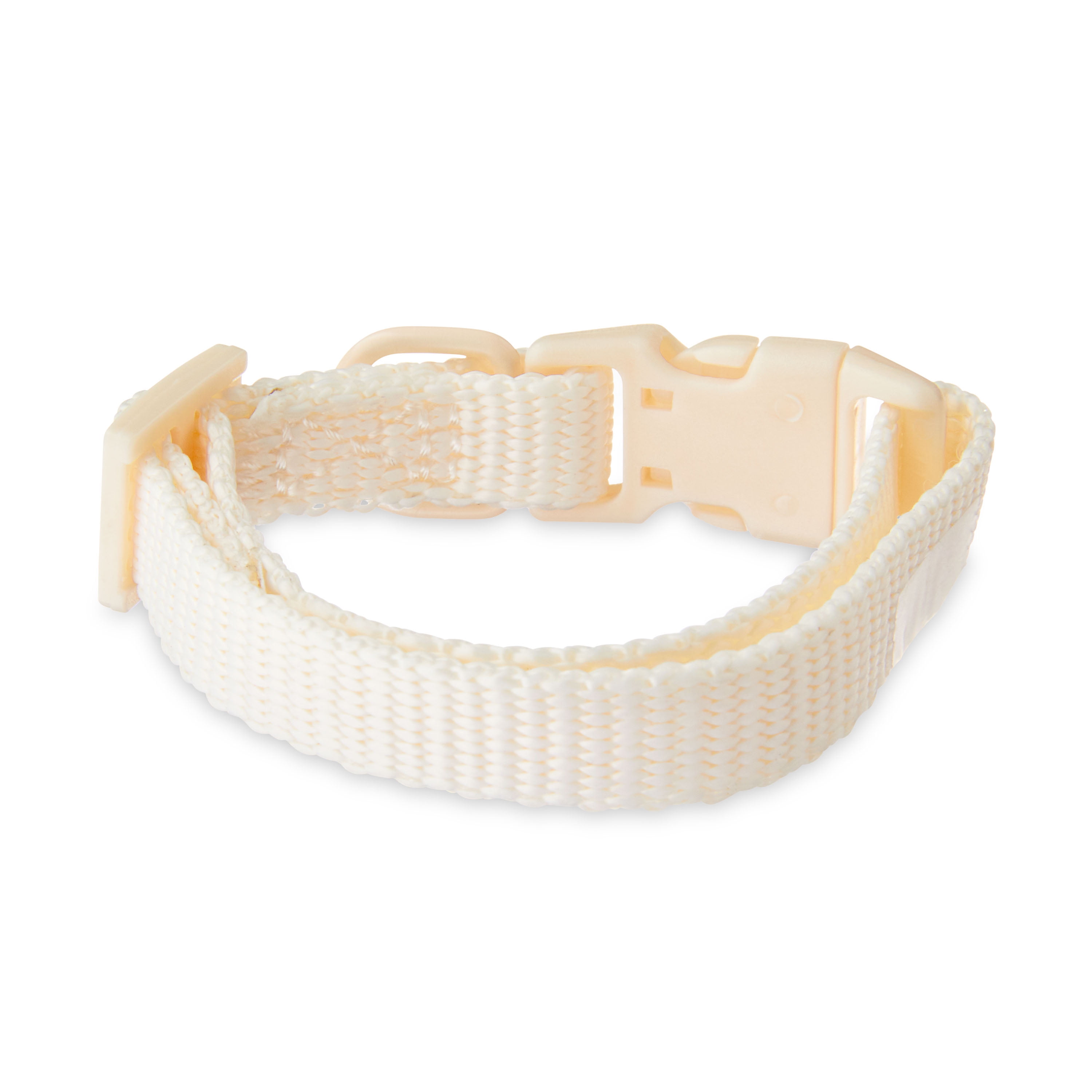 Vibrant Life Solid Adjustable Dog Collar, Cream, X-Small