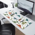 thumbnail image 2 of Long Mouse Pads for Desk,Dinosaur and Cactus Pattern Desk Mats on Top Of Desks, Desk Mouse Pad Extra Large with 3mm Non-Slip Base and Stitched Edge for Gaming,Office,Work,Home 31.5"x11.8", 2 of 6
