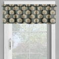 thumbnail image 4 of Ambesonne Floral Valance & Curtain, Art Nouveau Poppies, 55"x45", Tan Grey Vermilion, 4 of 6