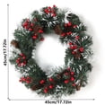thumbnail image 2 of Oefntac Wreath Porch Adorable Reusable Door Wreath Shape Garland for Restaurant Fireplace Window Hotel Party, 2 of 8