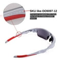 thumbnail image 2 of Walleva Fire Red Polarized Lenses And Black Rubber Kit For Oakley Fast Jacket OO9097 Sunglasses, 2 of 7