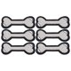 thumbnail image 2 of Parches De Hierro, Ropa De Bricolaje Volver Pegamento Caliente 2.4x1.1in Material De Algodón Parches Con Patrón De Hueso De Perro Para Camisas Para Mochilas Para Abrigos ANGGREK Patches, 2 of 8