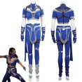 thumbnail image 3 of Disfraz de fantasía de Mileena Kitana de Mortal Kombat, mono sexy con máscara para mujer adulta, traje de fantasía, traje de carnaval de Halloween, 3 of 5
