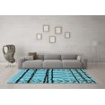 thumbnail image 3 of Ahgly Company Indoor Rectangle Solid Light Blue Modern Area Rugs, 3' x 5', 3 of 4