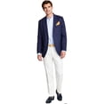 thumbnail image 1 of Nautica Mens Solid Linen Two Button Blazer Jacket, Blue, 40 Long, 1 of 1