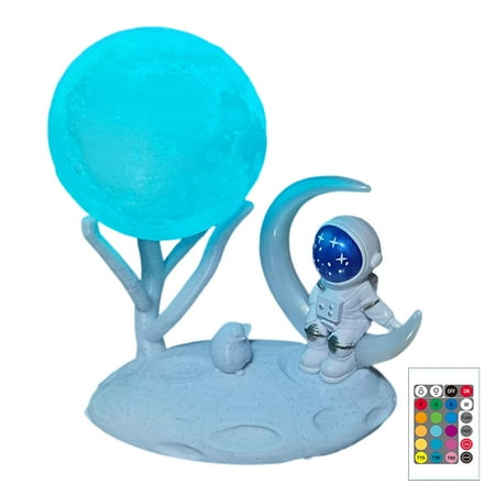 

Astronaut Moon Bedside Light Ornaments Reading Lamp Stepless Dimming for Bedroom