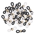 thumbnail image 1 of yuksok 50Pcs Eye Glasses Spectacle Chain Strap Holder Loop Ends Black white 1, 1 of 9