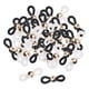 thumbnail image 1 of 50 piezas de extremos de cadena para gafas, conectores de goma ajustables para gafas BLANCO NEGRO 1, 1 of 9