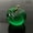Green, variant on 50/60mm Glaze K9 Crystal Apple Crafts Glass Paperweight Home Desktop Decor