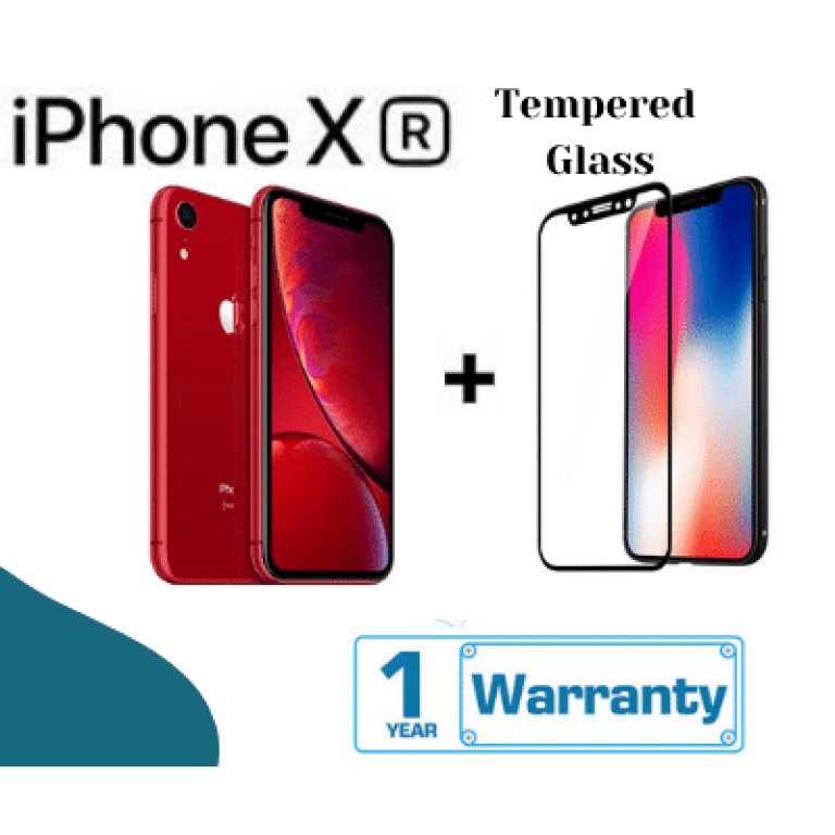 Restored Apple iPhone XR 64GB Red Factory Unlocked Smartphone Tempered  Glass (Refurbished)