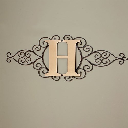 Monogram Metal Wall Art H Walmart Com Walmart Com