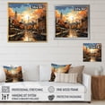 thumbnail image 4 of Designart "Atlanta Popart horizon IV" Cityscapes Wall Art Print, 4 of 5