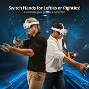 X-super Home VR Gunstock for Meta Quest 2/3 with Adjustable Grips, Left-Hand Friendly, Tactical Sling System