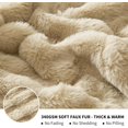 thumbnail image 4 of Terciopelo Funda nórdica King Set Caqui Funda de edredón 3Pcs Ultra Soft Cover, 4 of 6