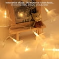 thumbnail image 3 of Guirnalda de luces de fibra óptica con flores, 3 metros, 20 luces LED decorativas, ideal para sala de estar, dormitorio y jardín (árbol no incluido)., 3 of 5