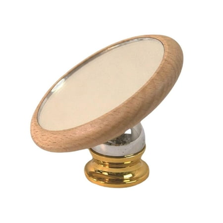 

Wooden Espresso Lens for Bottomless Portafilter Coffee Machine Accessories Coffee Tampering Reflective Mirror for Home Office Beech Aureate Base