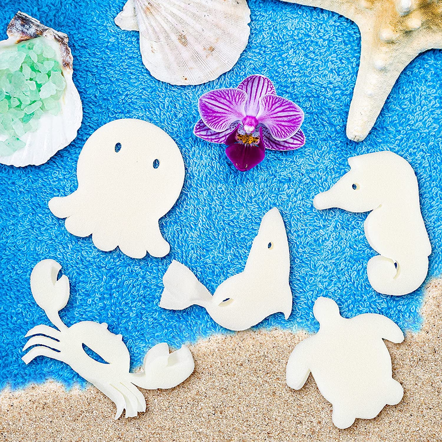 24 Pieces Oil Absorbing Scum Sponge for Hot Tub, Swimming Pool and Spa