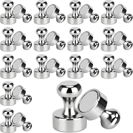 

20PCS Magnetic Push Pin Magnets Fridge Magnets for Whiteboard Heavy Duty Neodymium Magnet Used as Strong Refrigerator Magnets White Board Magnets Pin Magnets Perfect for Home Kitchen Office