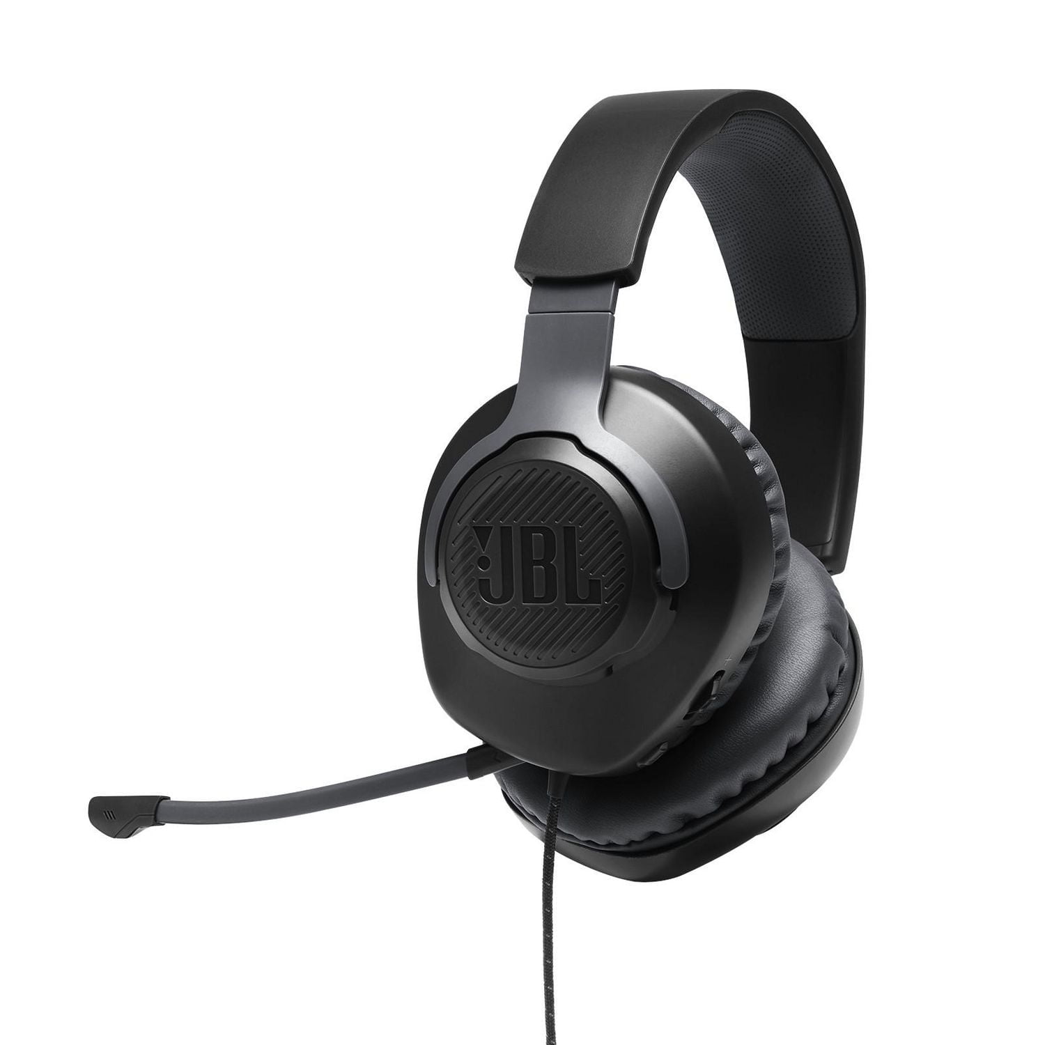 JBL Quantum 100 Wired Over-Ear Gaming Headset with a detachable mic