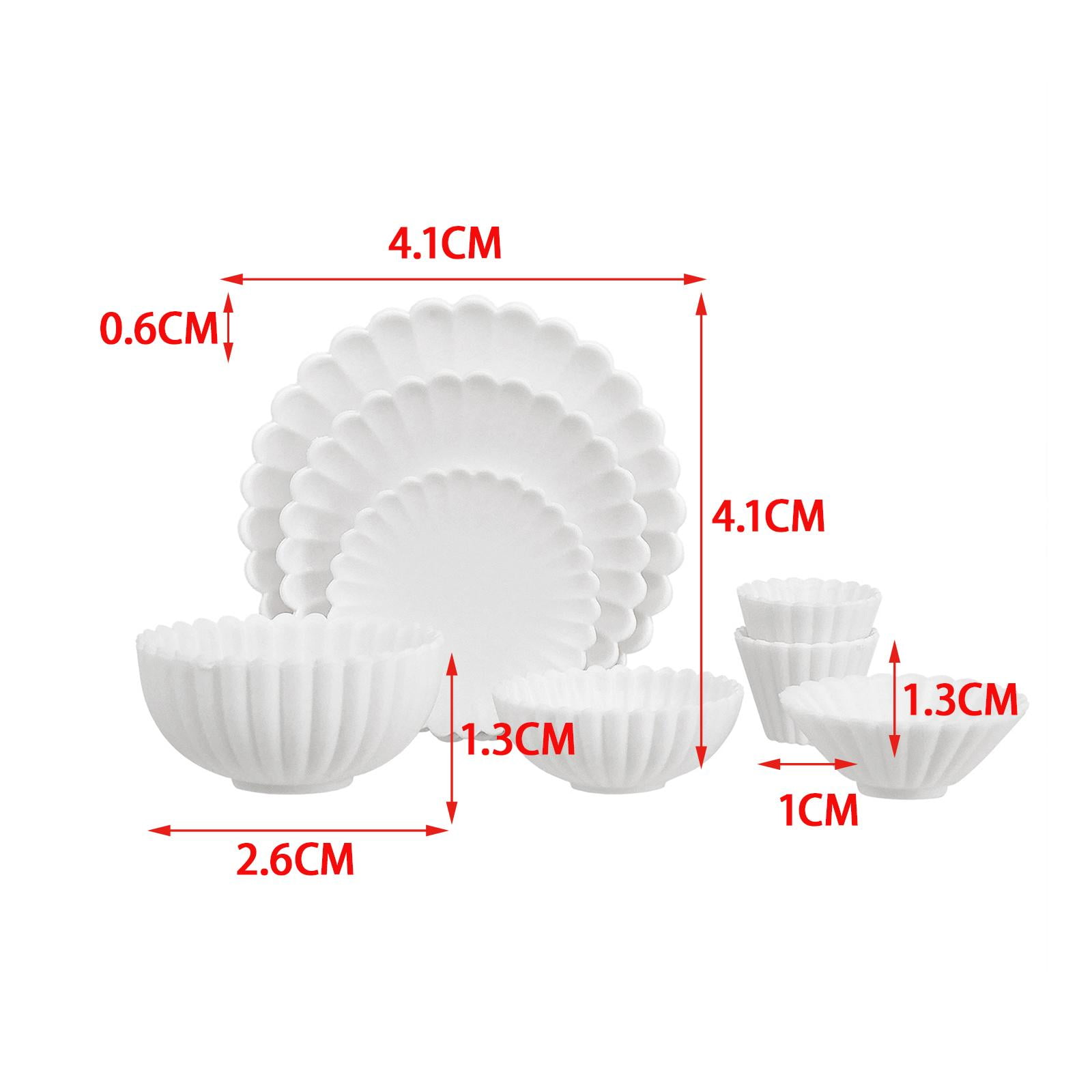 Kit De 8 Accessoires De Cuisine Miniature Pour Maison De Poupée 1/6 - Vaisselle PVC