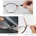 thumbnail image 3 of Kit de Réparation de Lunettes Kit de Réparation de Lunettes Vis et Nez en Acier Inoxydable avec Pince à Tournevis Micro pour Montre, 3 of 5