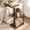 Rich, variant on Swivel Side Table for Couch Arm, Height Adjustable C Table for Recliner or Bed, Tv Trays with Storage Shelf for Small Spaces- Small Nightstand Table for Living Room, Bedroom