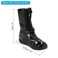 thumbnail image 2 of Waterproof Shoe Cover 30.5x24cm(XXL) Silicone Not-Slip Rain Overshoes Black, 2 of 6