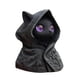 thumbnail image 5 of Figura decorativa coleccionable de gato encapuchado gótico, estatua de resina creativa Ojos morados, 5 of 9