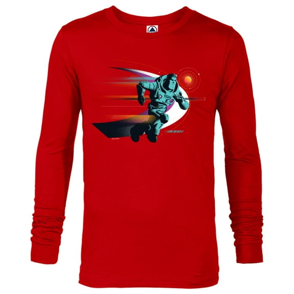 Disney and Pixar’s Lightyear Buzz Lightspeed - Long Sleeve T-Shirt for Men - Customized-New Red