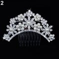 thumbnail image 6 of Grofry Hair Clip Women Wedding Flower Rhinestone Faux Pearl Bridal Hair Comb Jewelry, 6 of 6