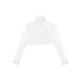 thumbnail image 5 of DPOIS Kids Girls Long Sleeve Sparkle Bolero Cardigan Open Front Shrug White 14, 5 of 7