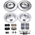 thumbnail image 3 of PowerStop Front and Rear Z23 Evolution Sport Carbon-Fiber Ceramic Brake Pad and Drilled & Slotted Rotor Kit Fits: DODGE MITSUBISHI Select Models K1224, 3 of 10