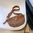 thumbnail image 4 of Bolso bandolera informal de piel sintética para mujer bolso de hombro liso para otoño e invierno, 4 of 9
