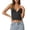 Black, variant on Womens Camis Polka Dot Backless Halter Neck Slim Fit Y2K Crop Top Casual Party Wear White M