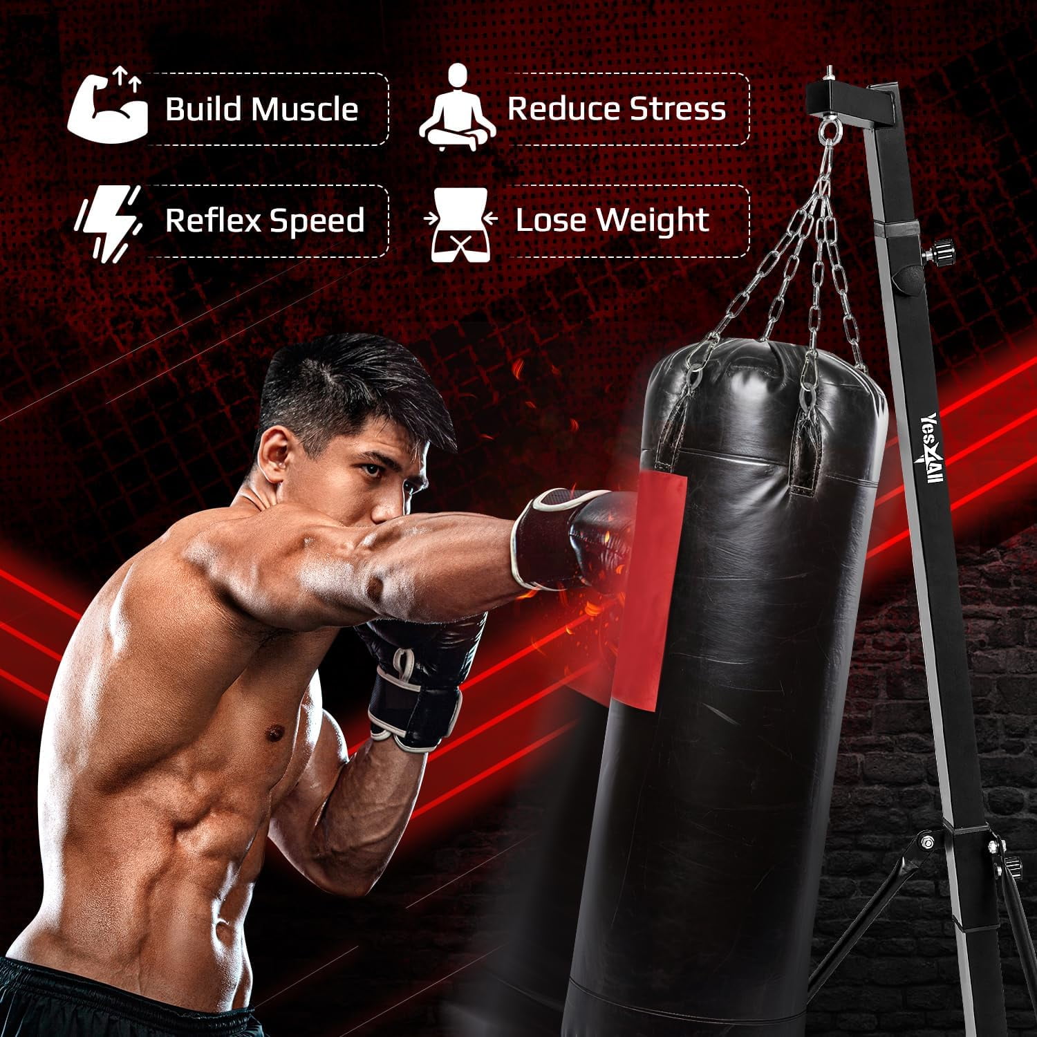 Punching Bag For Adults Speed Bags For Boxing Wall-Mounted